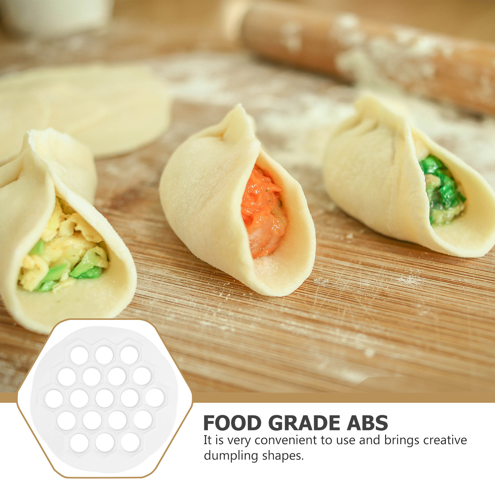 19 Holes Dumpling Mold Food Gr - Kitchen Gadgets Dumpling Maker review and price
