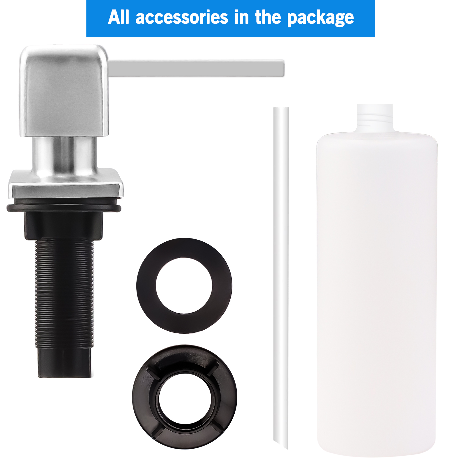 Nickel/Black/Gold Soap Dispens - Kitchen Gadgets Gold review and price