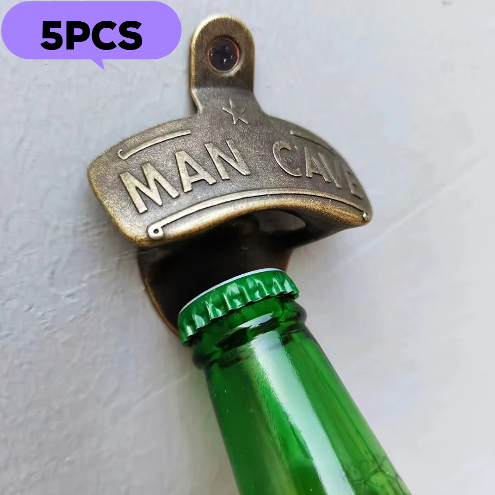 5pcs Embossed Man Cave Bottle  - Kitchen Gadgets For Men review and price
